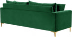 Naomi Green Velvet Sofa - 633Green-S - Vega Furniture