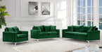 Naomi Green Velvet Sofa - 633Green-S - Vega Furniture