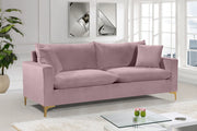 Naomi Pink Velvet Sofa - 633Pink-S - Vega Furniture