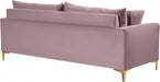 Naomi Pink Velvet Sofa - 633Pink-S - Vega Furniture