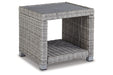 NAPLES BEACH Light Gray Outdoor End Table - P439-702 - Vega Furniture
