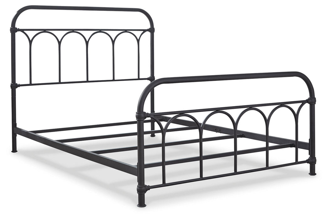 Nashburg Black Full Metal Bed - B280-672 - Vega Furniture