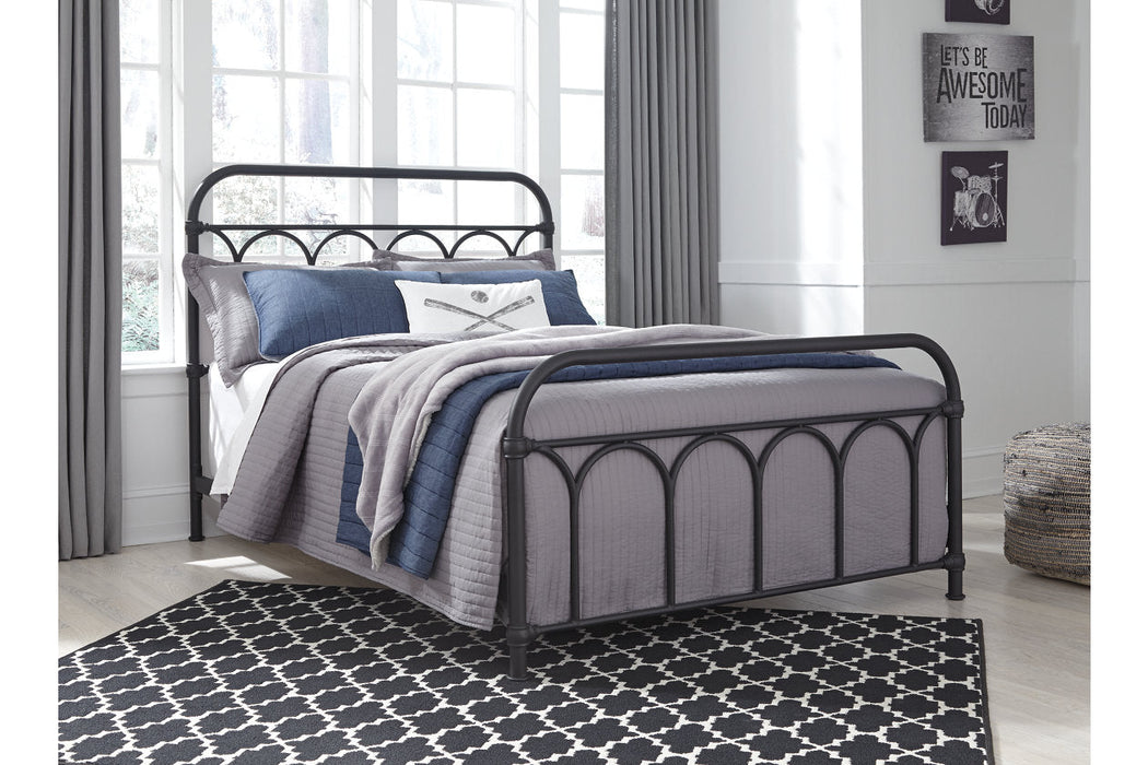 Nashburg Black Full Metal Bed - B280-672 - Vega Furniture