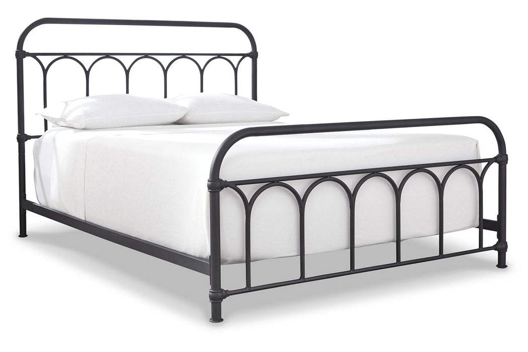 Nashburg Black Queen Metal Bed - B280-681 - Vega Furniture