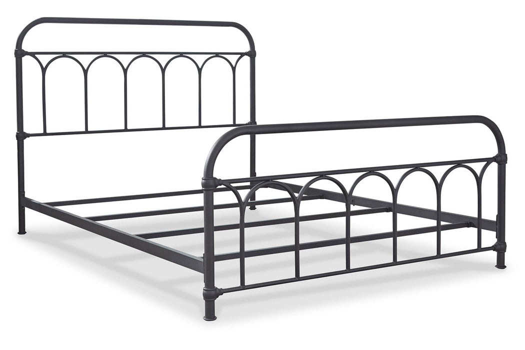 Nashburg Black Queen Metal Bed - B280-681 - Vega Furniture