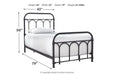 Nashburg Black Twin Metal Bed - B280-671 - Vega Furniture