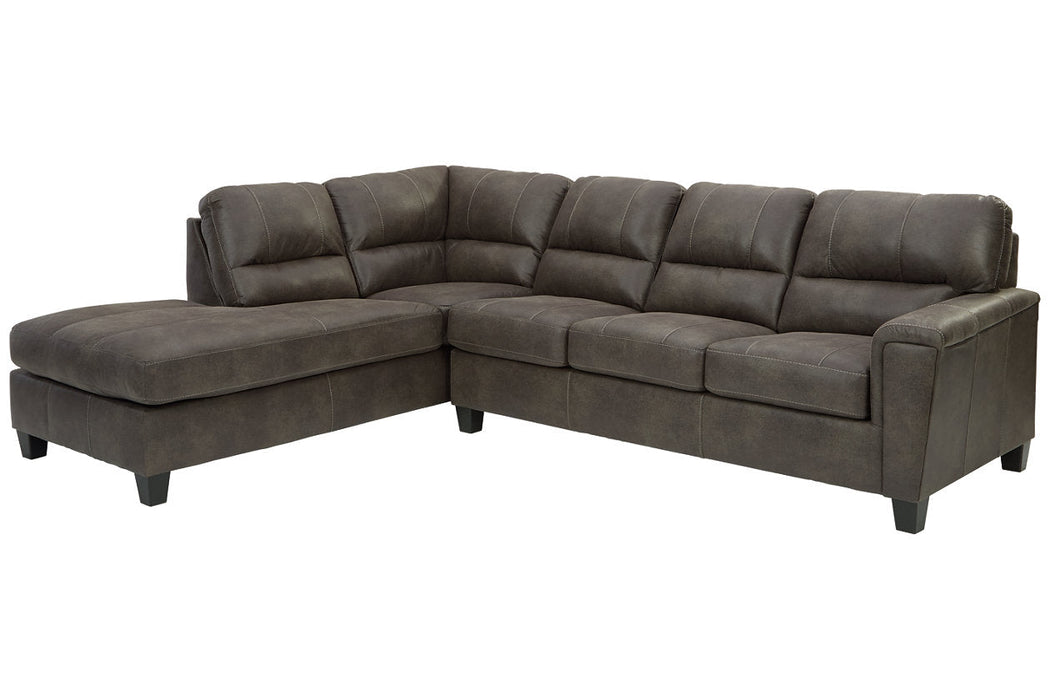 Navi Smoke LAF Sleeper Sectional - SET | 9400216 | 9400270 - Vega Furniture