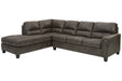 Navi Smoke LAF Sleeper Sectional - SET | 9400216 | 9400270 - Vega Furniture