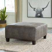 Navi Smoke Oversized Accent Ottoman - 9400208 - Vega Furniture