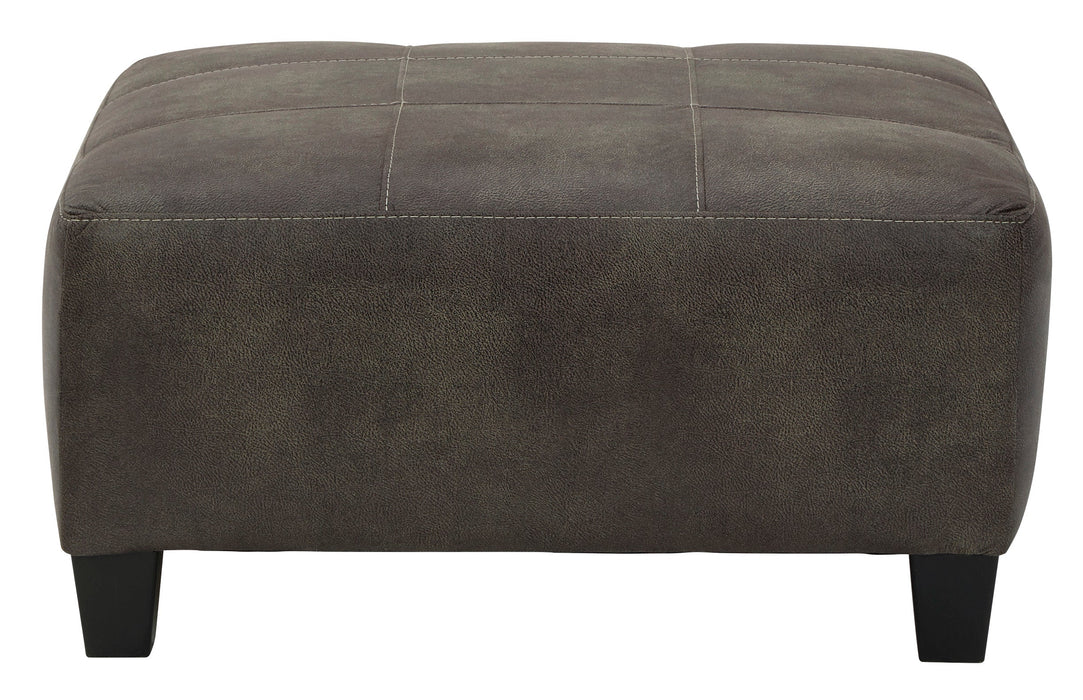 Navi Smoke Oversized Accent Ottoman - 9400208 - Vega Furniture