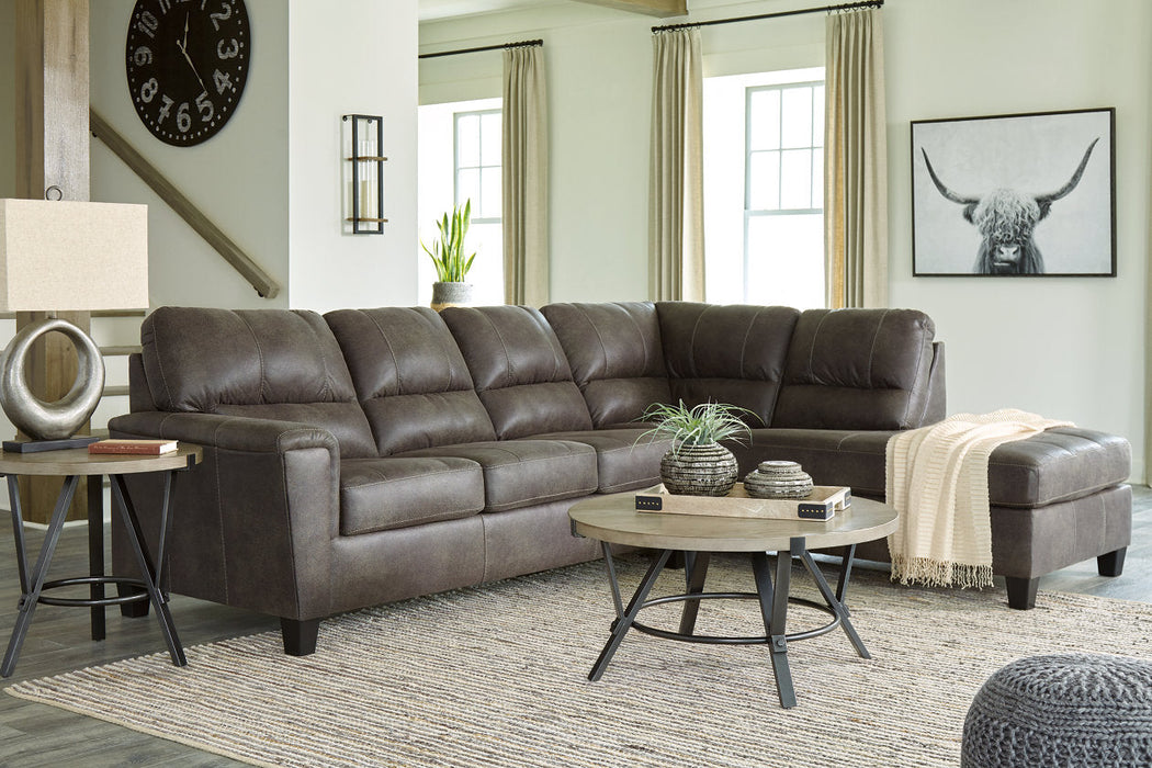 Navi Smoke RAF Sleeper Sectional - SET | 9400217 | 9400269 | 9400208 | 9400225 - Vega Furniture