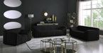 Naya Black Velvet Chair - 637Black-C - Vega Furniture