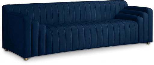 Naya Blue Velvet Sofa - 637Navy-S - Vega Furniture