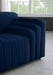 Naya Blue Velvet Sofa - 637Navy-S - Vega Furniture