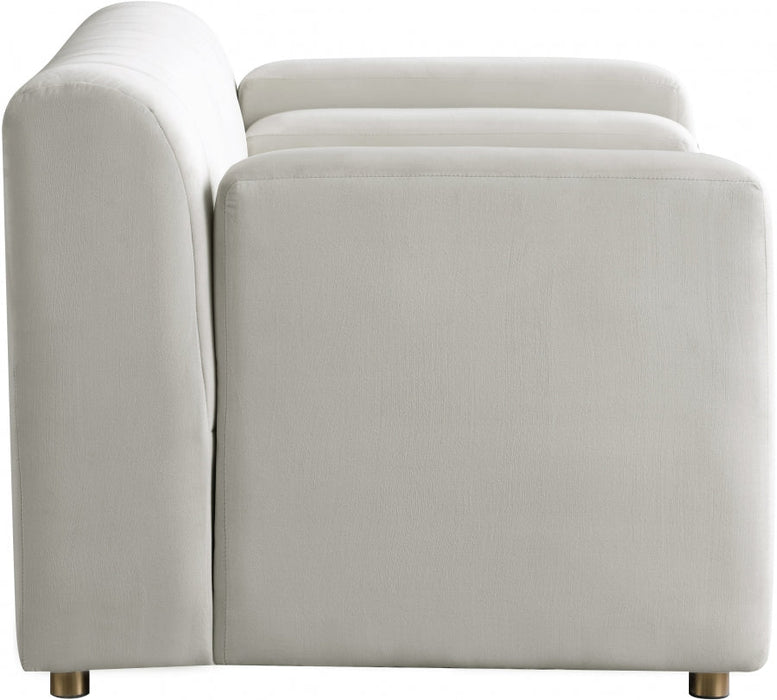 Naya Cream Velvet Chair - 637Cream-C - Vega Furniture