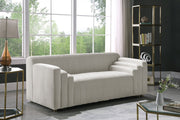 Naya Cream Velvet Loveseat - 637Cream-L - Vega Furniture