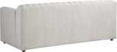 Naya Cream Velvet Loveseat - 637Cream-L - Vega Furniture