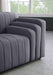 Naya Grey Velvet Sofa - 637Grey-S - Vega Furniture