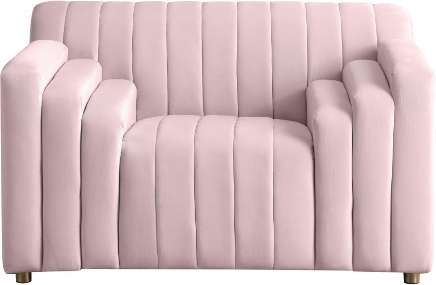 Naya Pink Velvet Chair - 637Pink-C - Vega Furniture