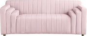 Naya Pink Velvet Loveseat - 637Pink-L - Vega Furniture