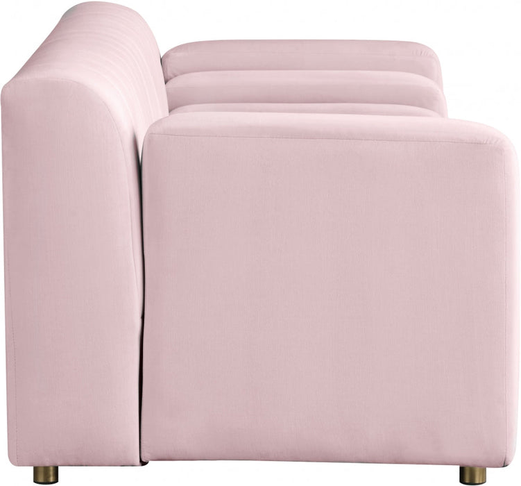 Naya Pink Velvet Loveseat - 637Pink-L - Vega Furniture