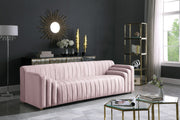 Naya Pink Velvet Sofa - 637Pink-S - Vega Furniture