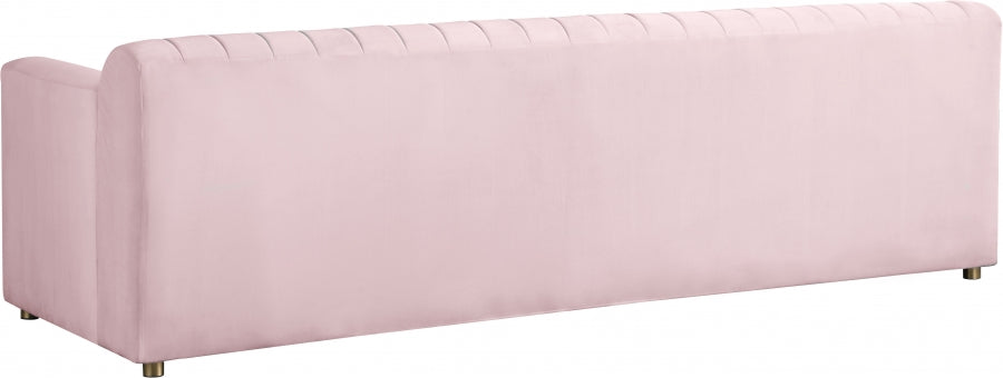 Naya Pink Velvet Sofa - 637Pink-S - Vega Furniture