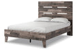 Neilsville Multi Gray Full Panel Platform Bed - SET | EB2120-112 | EB2120-156 - Vega Furniture