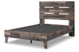 Neilsville Multi Gray Full Panel Platform Bed - SET | EB2120-112 | EB2120-156 - Vega Furniture