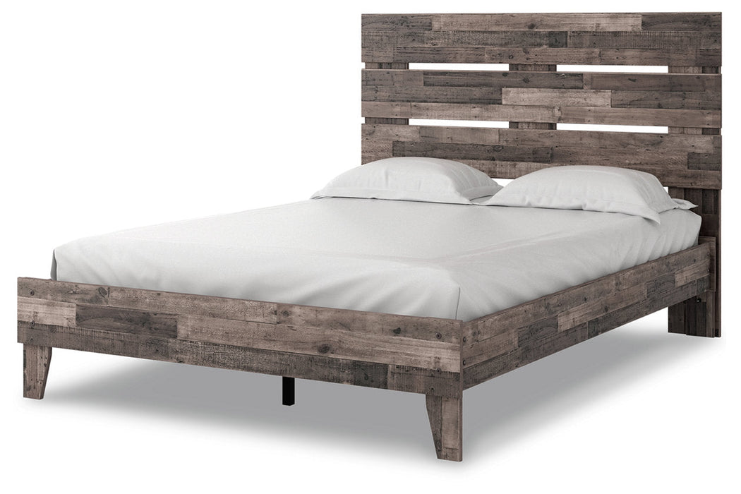 Neilsville Multi Gray Queen Panel Platform Bed - SET | EB2120-113 | EB2120-157 - Vega Furniture