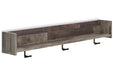 Neilsville Multi Gray Wall Mounted Coat Rack with Shelf - EA2120-151 - Vega Furniture