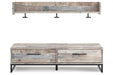Neilsville Whitewash Bench with Coat Rack - SET | EA2320-150 | EA2320-151 - Vega Furniture