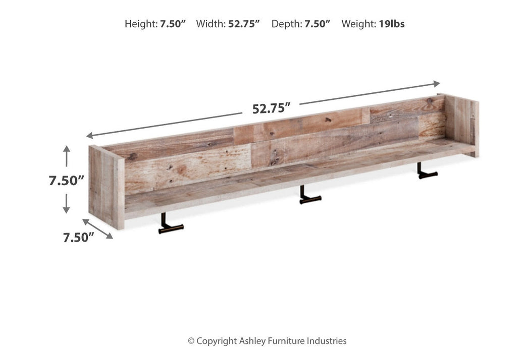 Neilsville Whitewash Bench with Coat Rack - SET | EA2320-150 | EA2320-151 - Vega Furniture