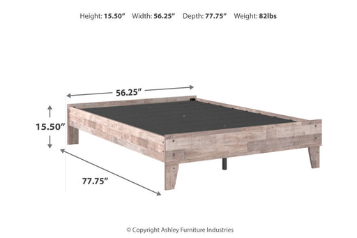 Neilsville Whitewash Full Platform Bed - EB2320-112 - Vega Furniture