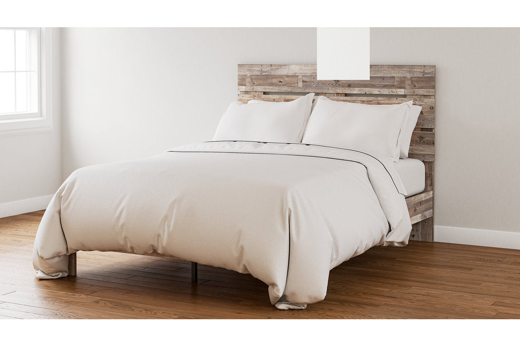 Neilsville Whitewash Queen Panel Platform Bed - SET | EB2320-113 | EB2320-157 - Vega Furniture