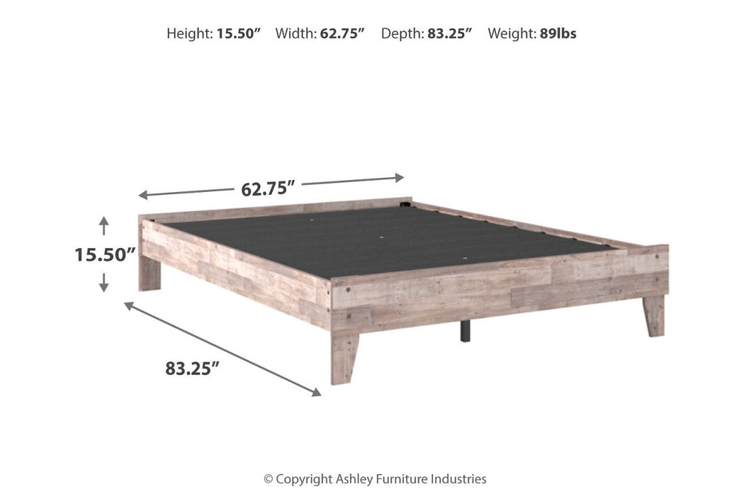 Neilsville Whitewash Queen Platform Bed - EB2320-113 - Vega Furniture