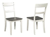 Nelling Two-tone 3-Piece Round Dining Set - SET | D287-15B | D287-15T | D287-01 - Vega Furniture