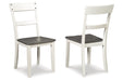 Nelling Two-tone Dining Chair, Set of 2 - D287-01 - Vega Furniture