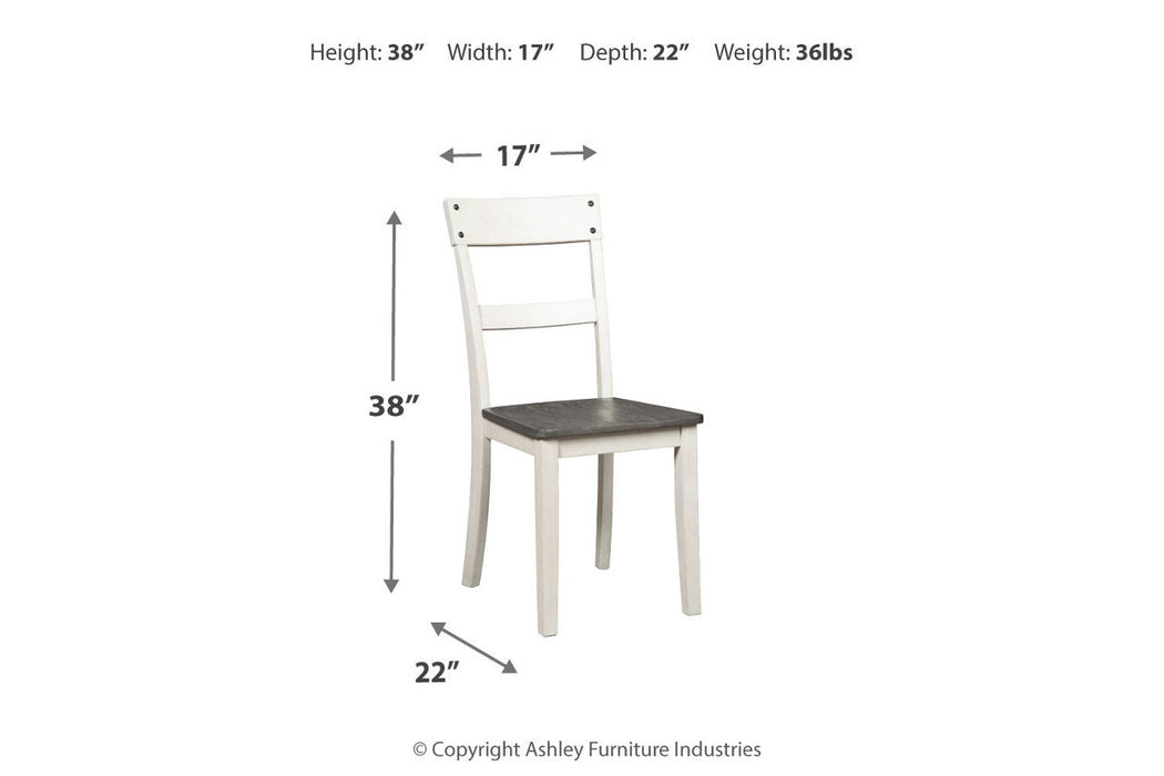 Nelling Two-tone Dining Chair, Set of 2 - D287-01 - Vega Furniture