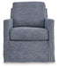 Nenana Next-Gen Nuvella Denim Swivel Glider Accent Chair - A3000646 - Vega Furniture