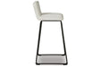 Nerison Linen/Black Bar Height Barstool, Set of 2 - D225-330 - Vega Furniture