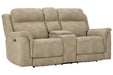 Next-Gen DuraPella Sand Power Reclining Loveseat with Console - 5930218 - Vega Furniture