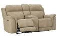 Next-Gen DuraPella Sand Power Reclining Loveseat with Console - 5930218 - Vega Furniture