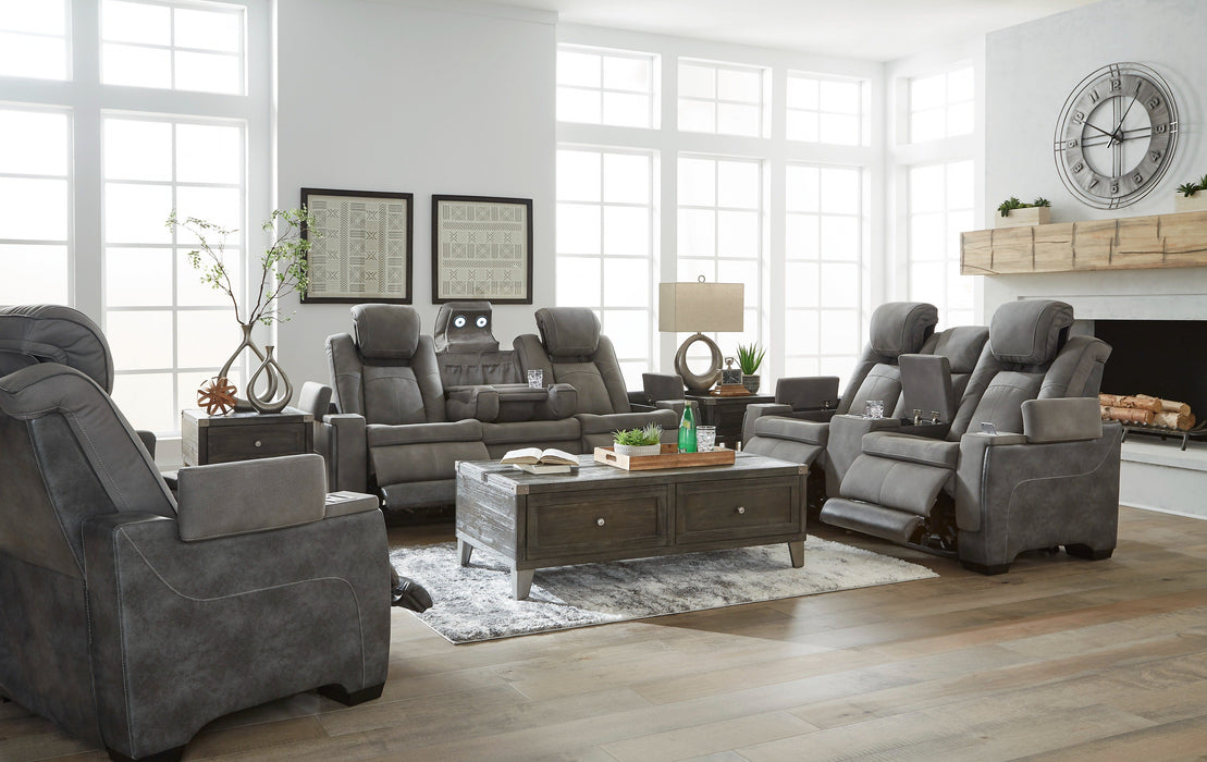 Next-Gen Durapella Slate Power Reclining Living Room Set - SET | 2200415 | 2200418 | 2200413 - Vega Furniture