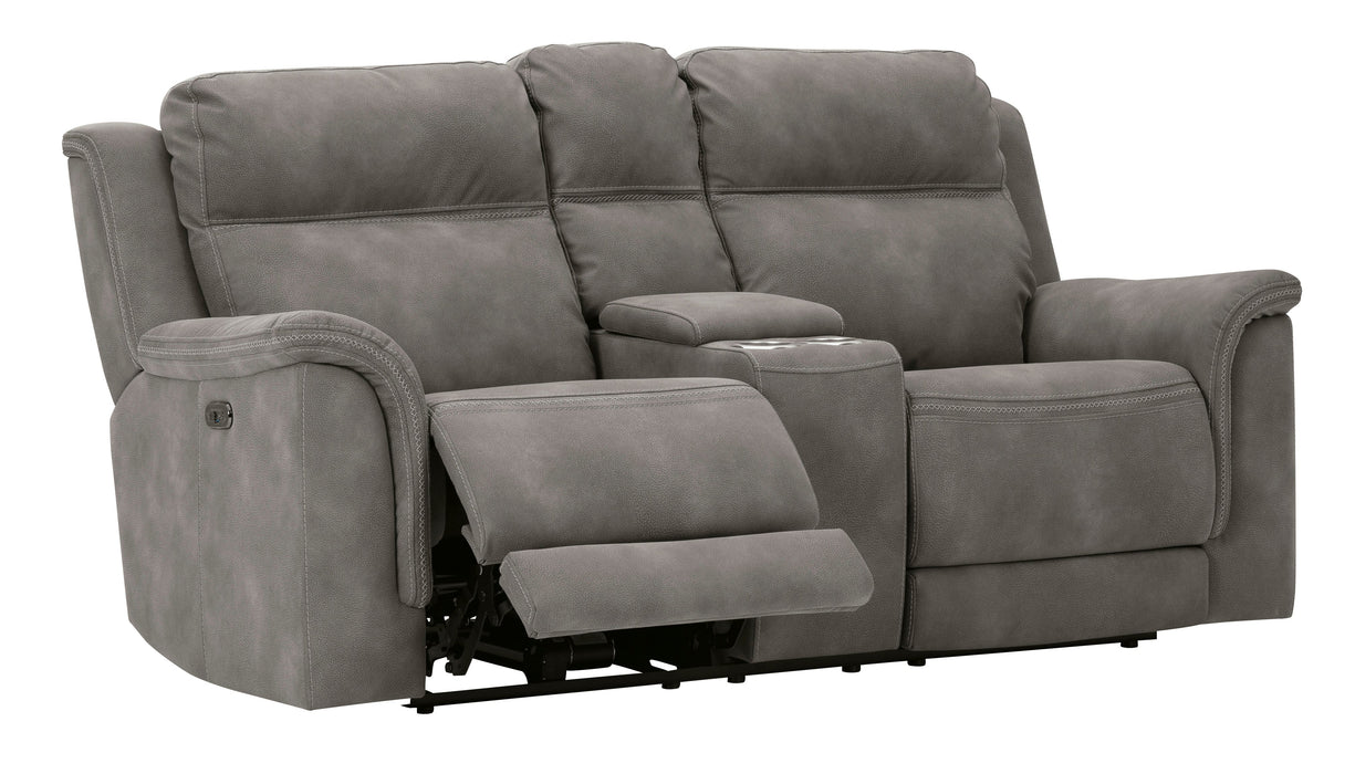 Next-Gen DuraPella Slate Power Reclining Living Room Set - SET | 5930147 | 5930118 - Vega Furniture