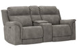 Next-Gen DuraPella Slate Power Reclining Loveseat with Console - 5930118 - Vega Furniture