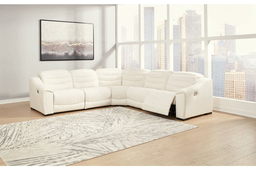 Next-Gen Gaucho Chalk 5-Piece Power Reclining Sectional - SET | 5850531(2) | 5850558 | 5850562 | 5850577 - Vega Furniture