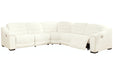 Next-Gen Gaucho Chalk 5-Piece Power Reclining Sectional - SET | 5850531(2) | 5850558 | 5850562 | 5850577 - Vega Furniture