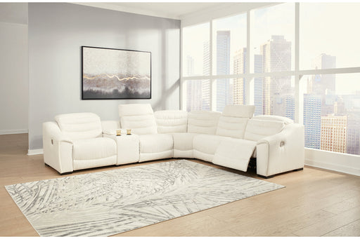 Next-Gen Gaucho Chalk 6-Piece Power Reclining Sectional - SET | 5850531(2) | 5850557 | 5850558 | 5850562 | 5850577 - Vega Furniture