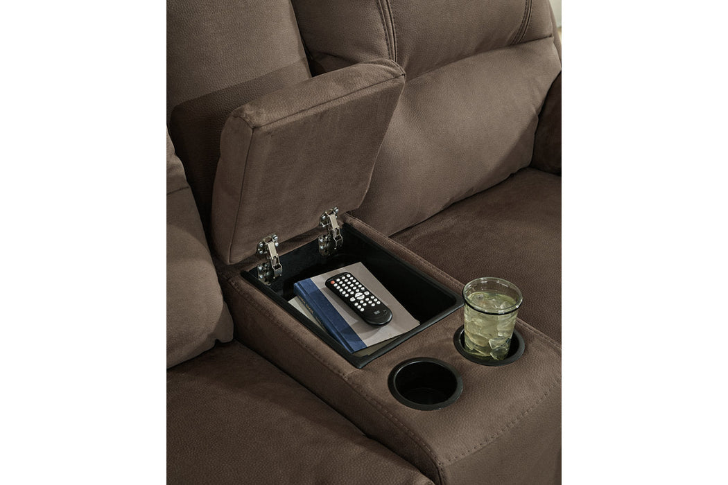 Next-Gen Gaucho Espresso Power Reclining Loveseat with Console - 5420496 - Vega Furniture